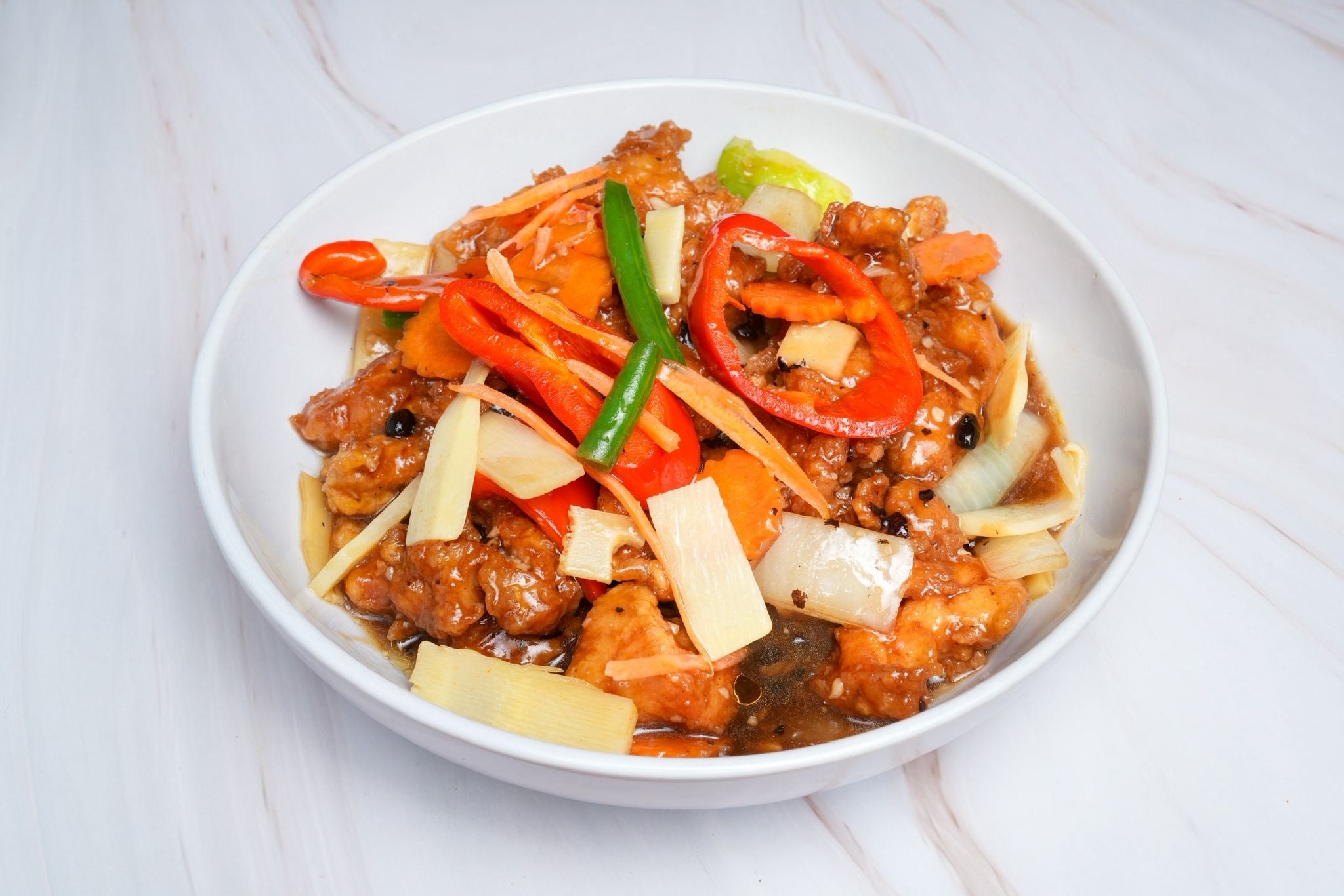 Black bean sauce with chicken