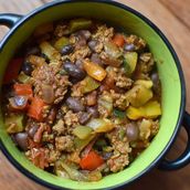 Beef chilies with veg
