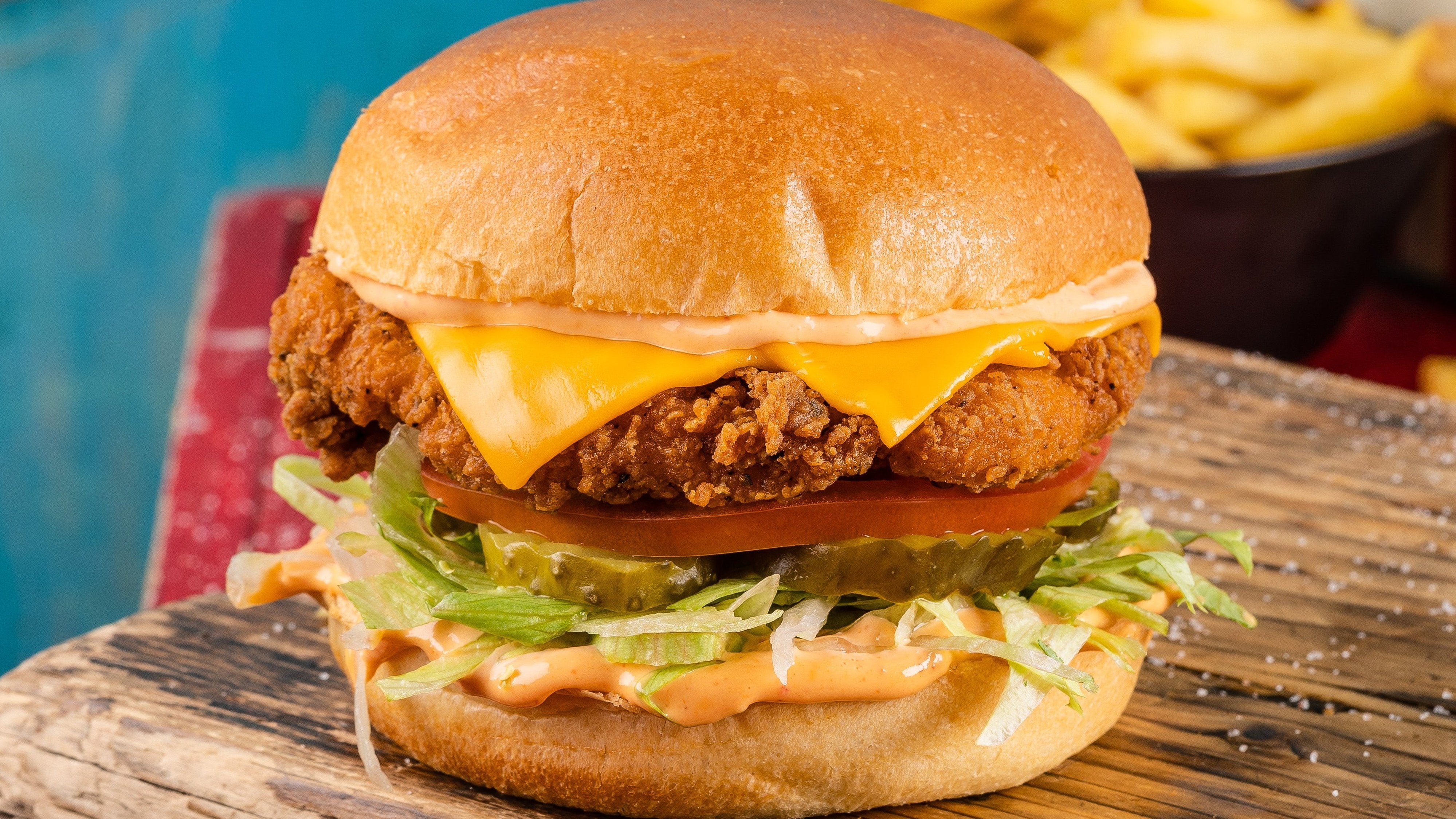 Super Fried Chicken Burger