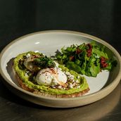 Poached Eggs and Avocado on Toast