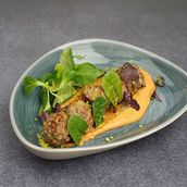 KABAB BASHA WITH SPICY TAHINA