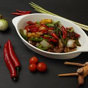 Stir Fried In Black Pepper Sauce Beef เนื้อผัดซอสพริกไทยดำ