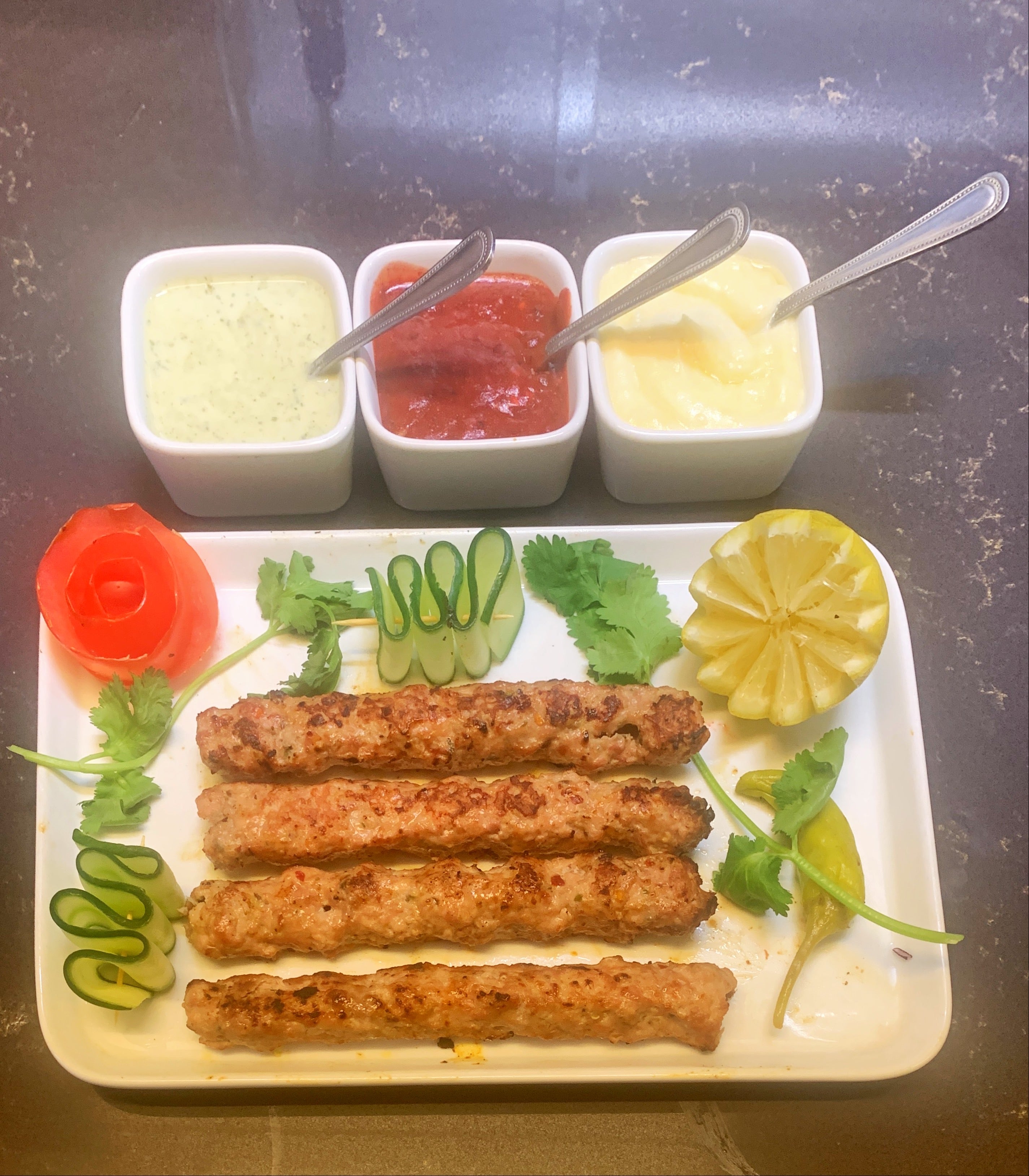 4 Sheekh Kebabs