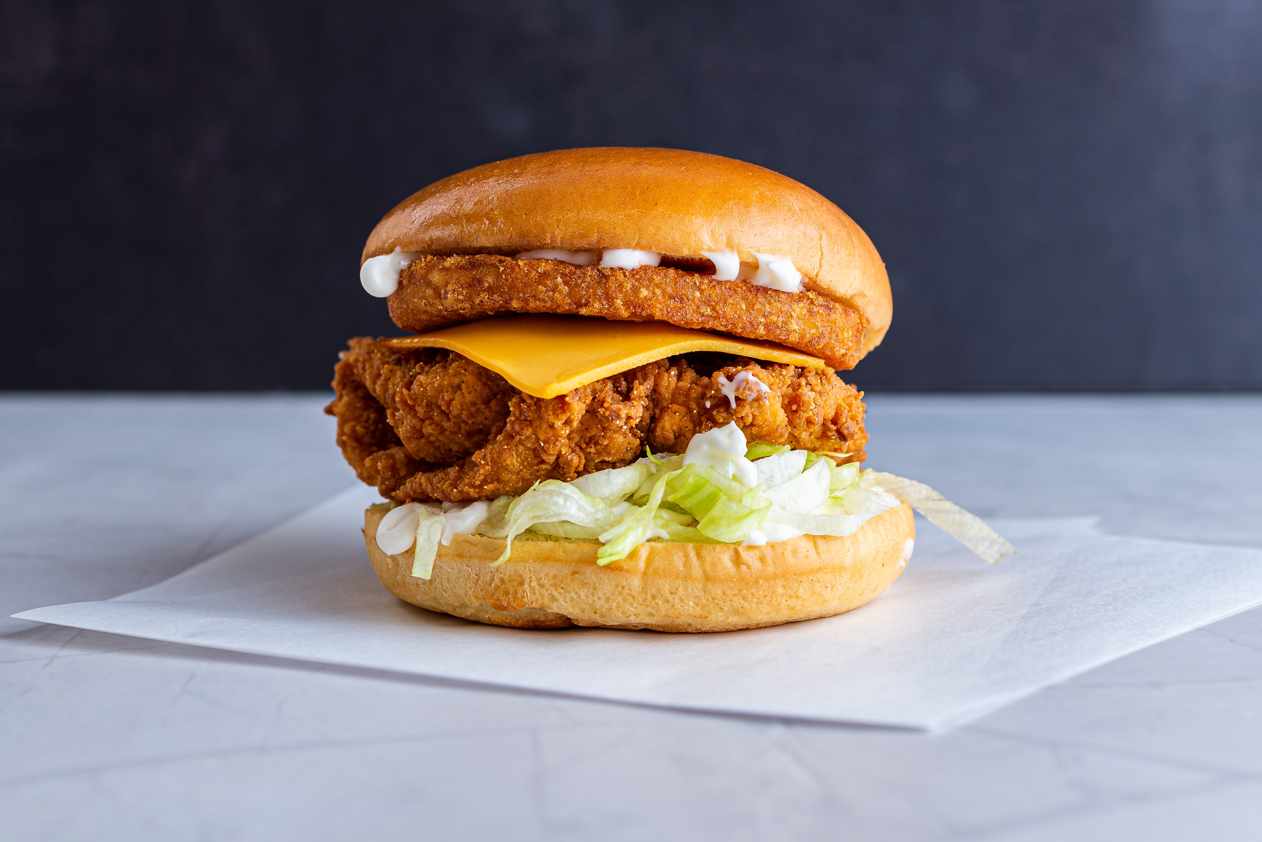 The Crispy Chicken Hashbrown Burger