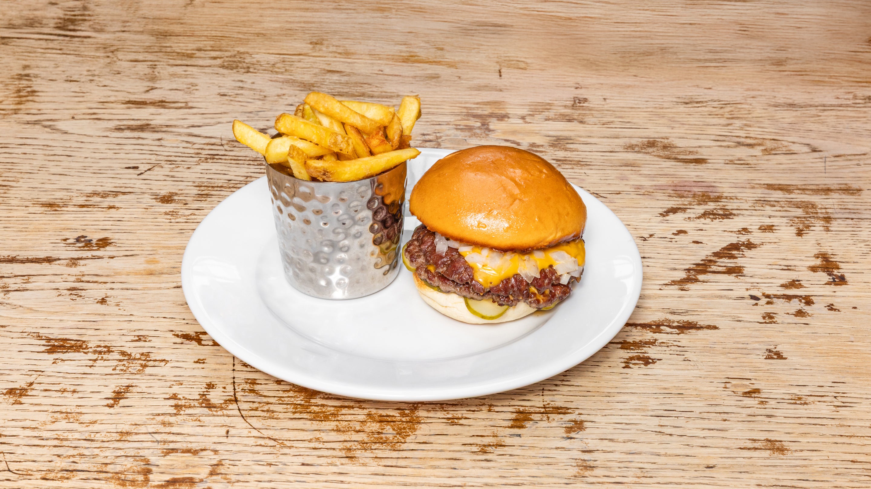 Double smash burger