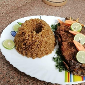 Tilapia Fish With Rice Meal
