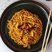 Japchae: Stir-fried Glass Noodles and Vegetables