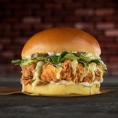 Honey Mustard Double Crunch Burger