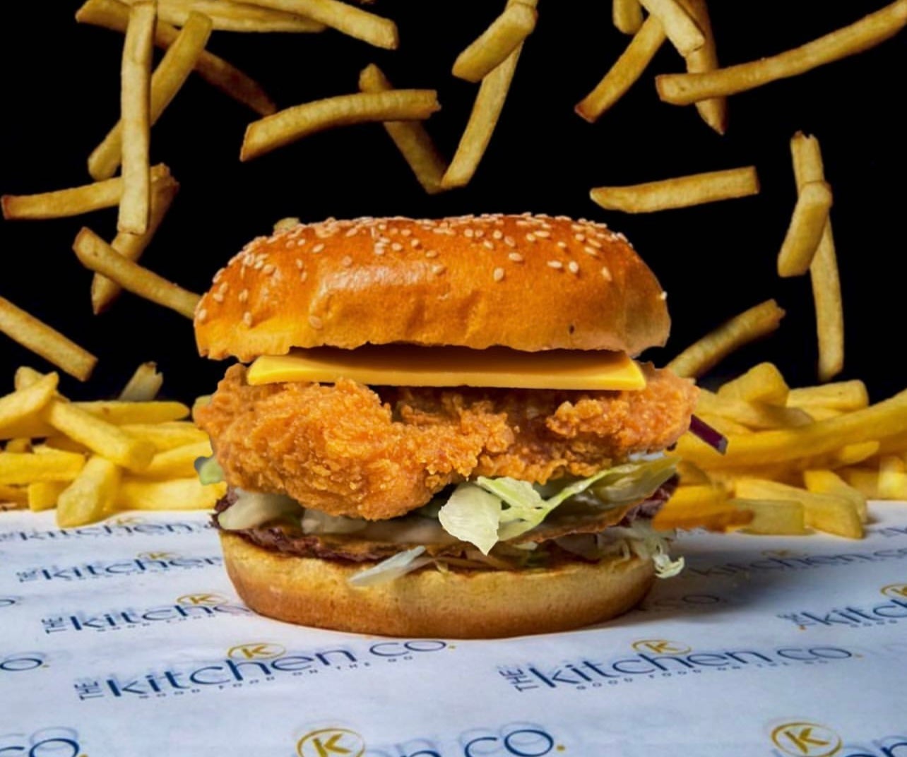 The Firey Chicken burger
