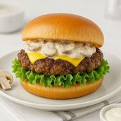 Mushroom Beef Burger