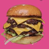 Triple Smashed Beef Burger