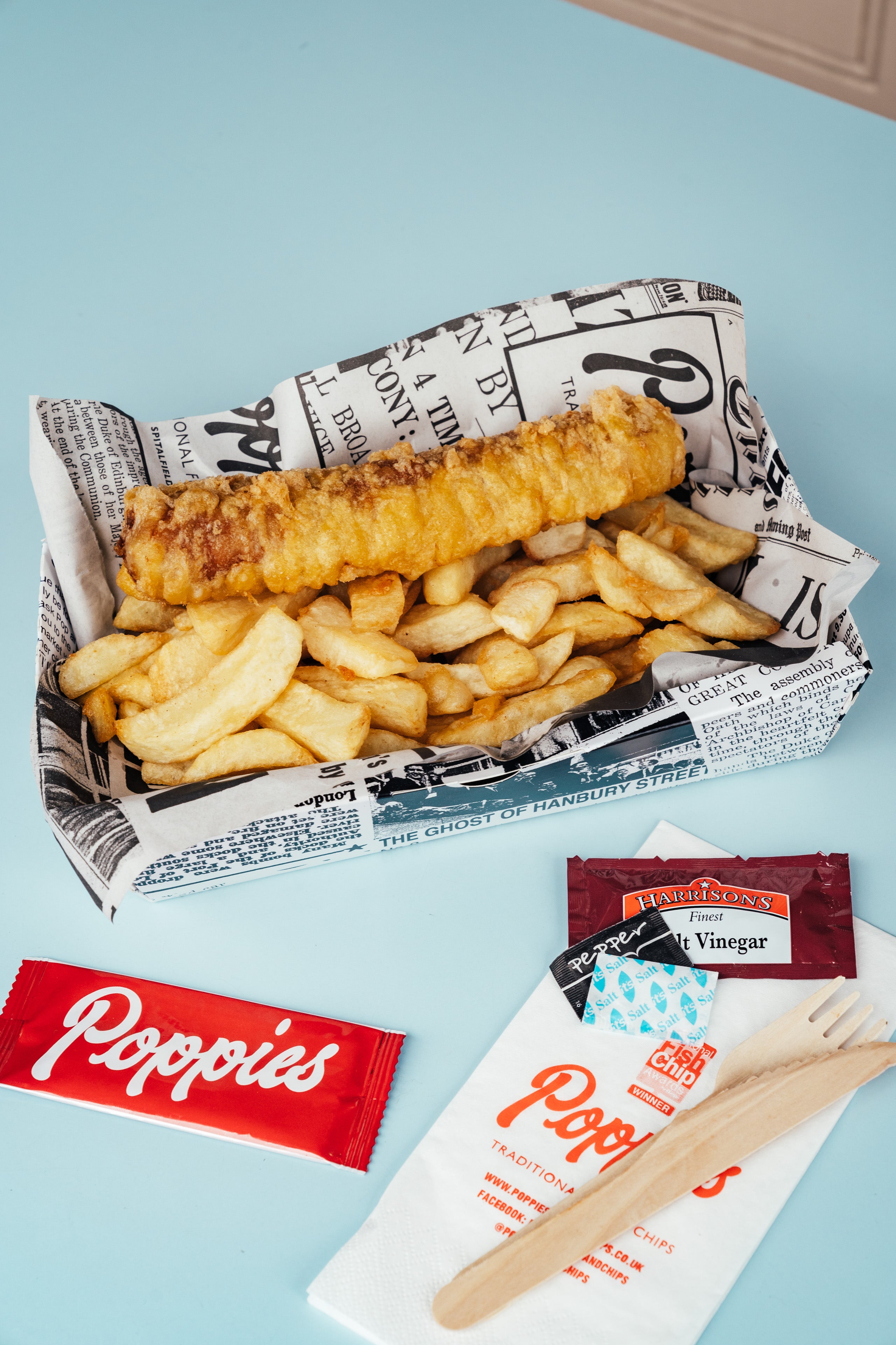 Sausage and Chips (Battered)