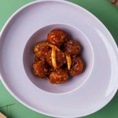 Vegetable Manchurian Balls In Hot Garlic Sauce