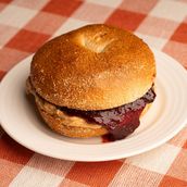 Peanut Butter and Jelly Bagel