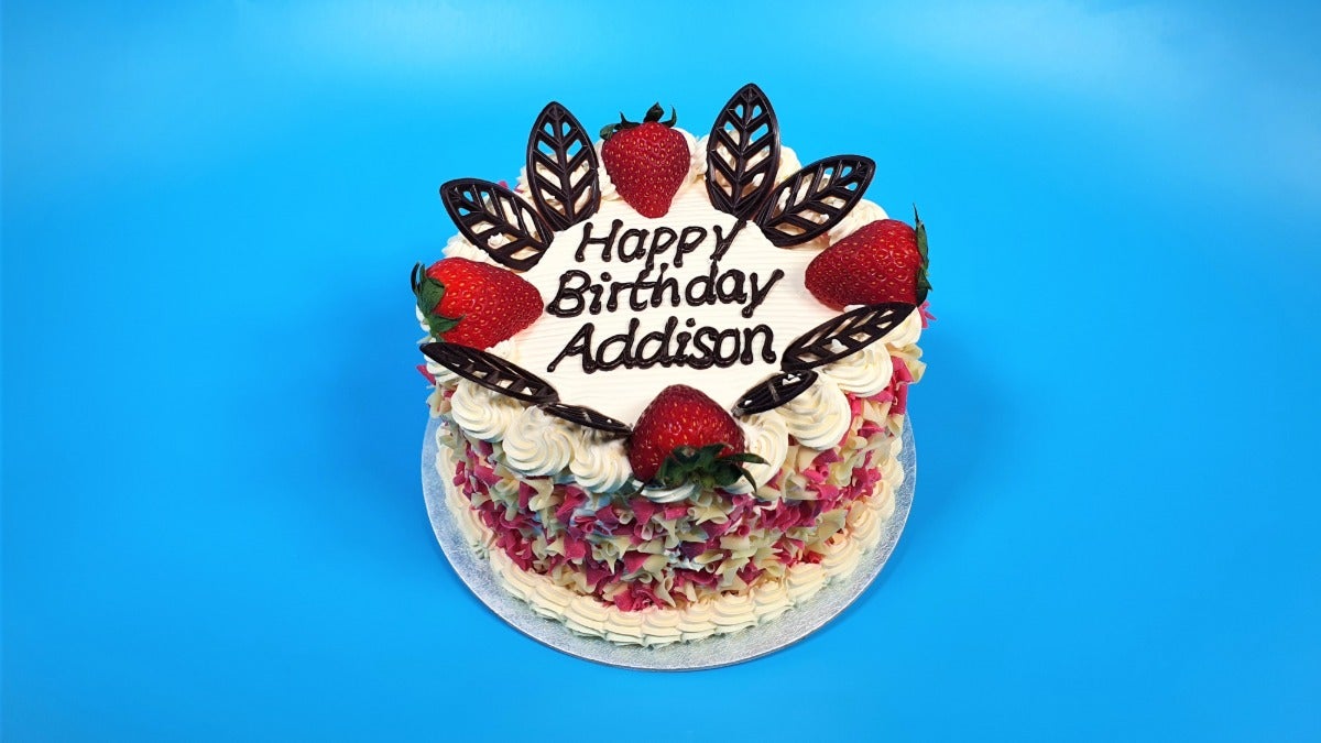 6” Round Strawberry cake No.10