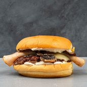 Swiss Beef And Mushroom Burger