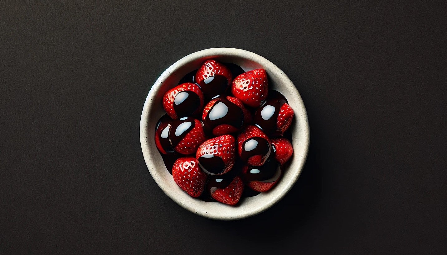 Strawberries with chocolate sauce #63