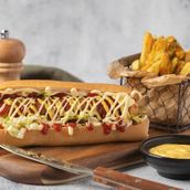 Hot Dog Chicken Sausage Burger