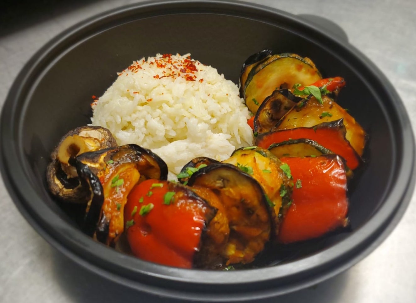 Grilled Veg Kebab (v)