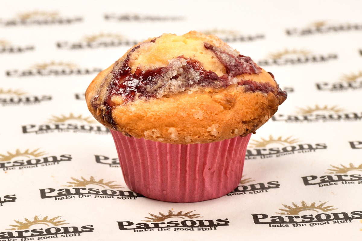 Raspberry and White Chocolate Muffin
