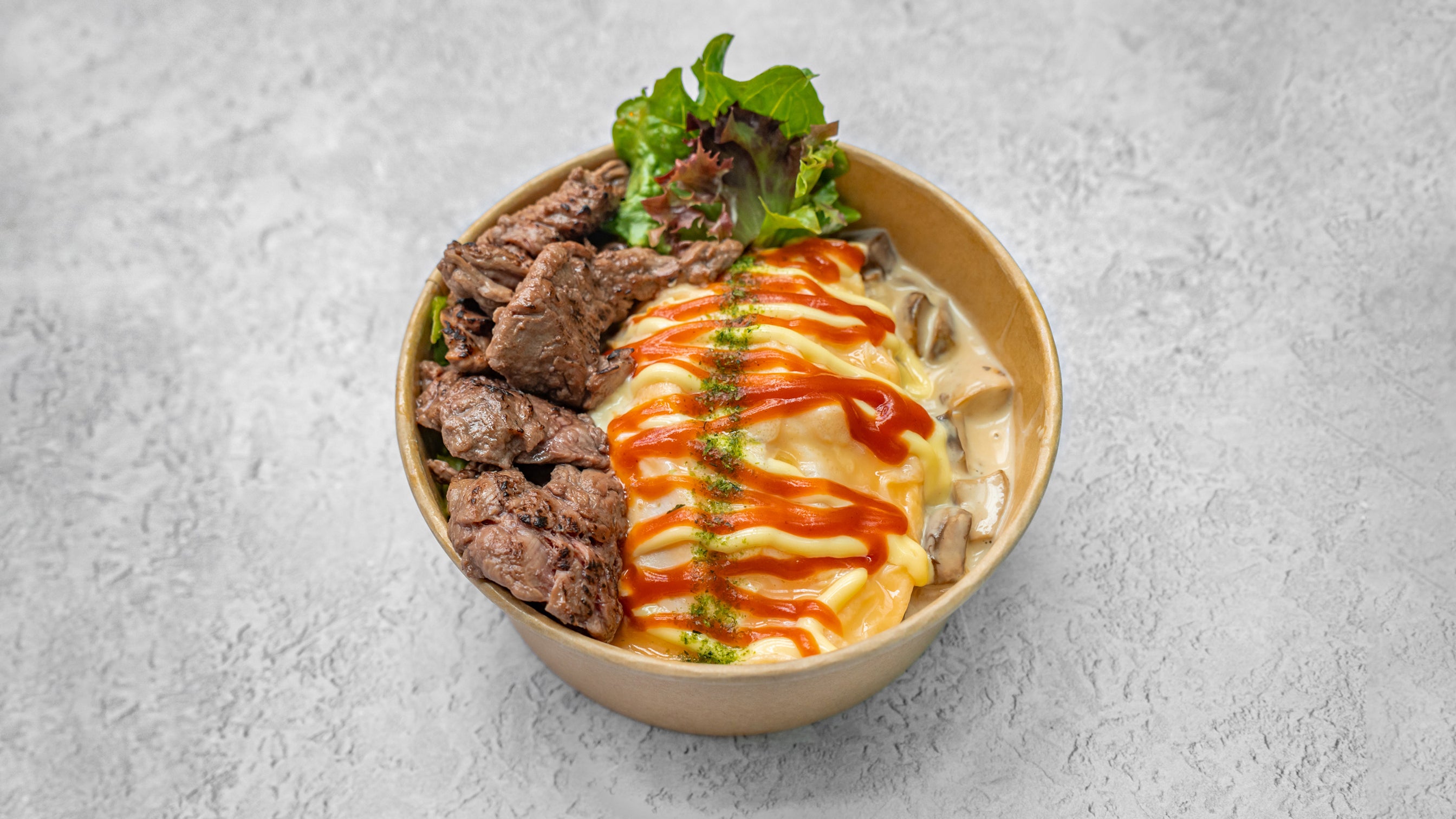 Creamy Mushroom Beef Omurice 蘑菇牛肉蛋包飯