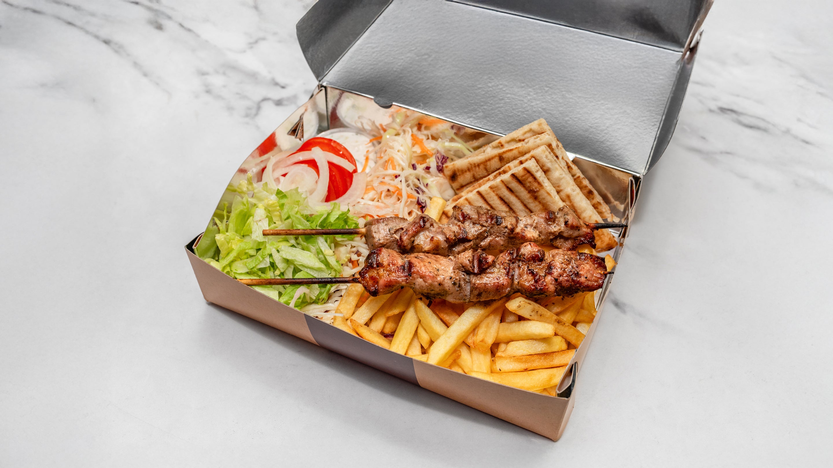 Pork Skewer Box Meal