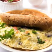 Omelette With Paratha