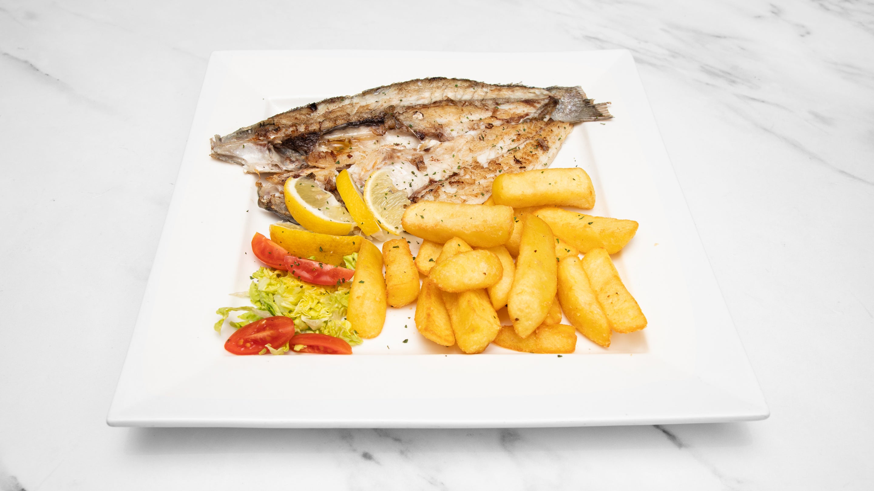 Grilled Sea Bass or Sea Bream