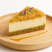 Kunafa And Pistachio Cheesecake