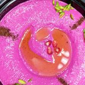 Muttabal With Beetroot