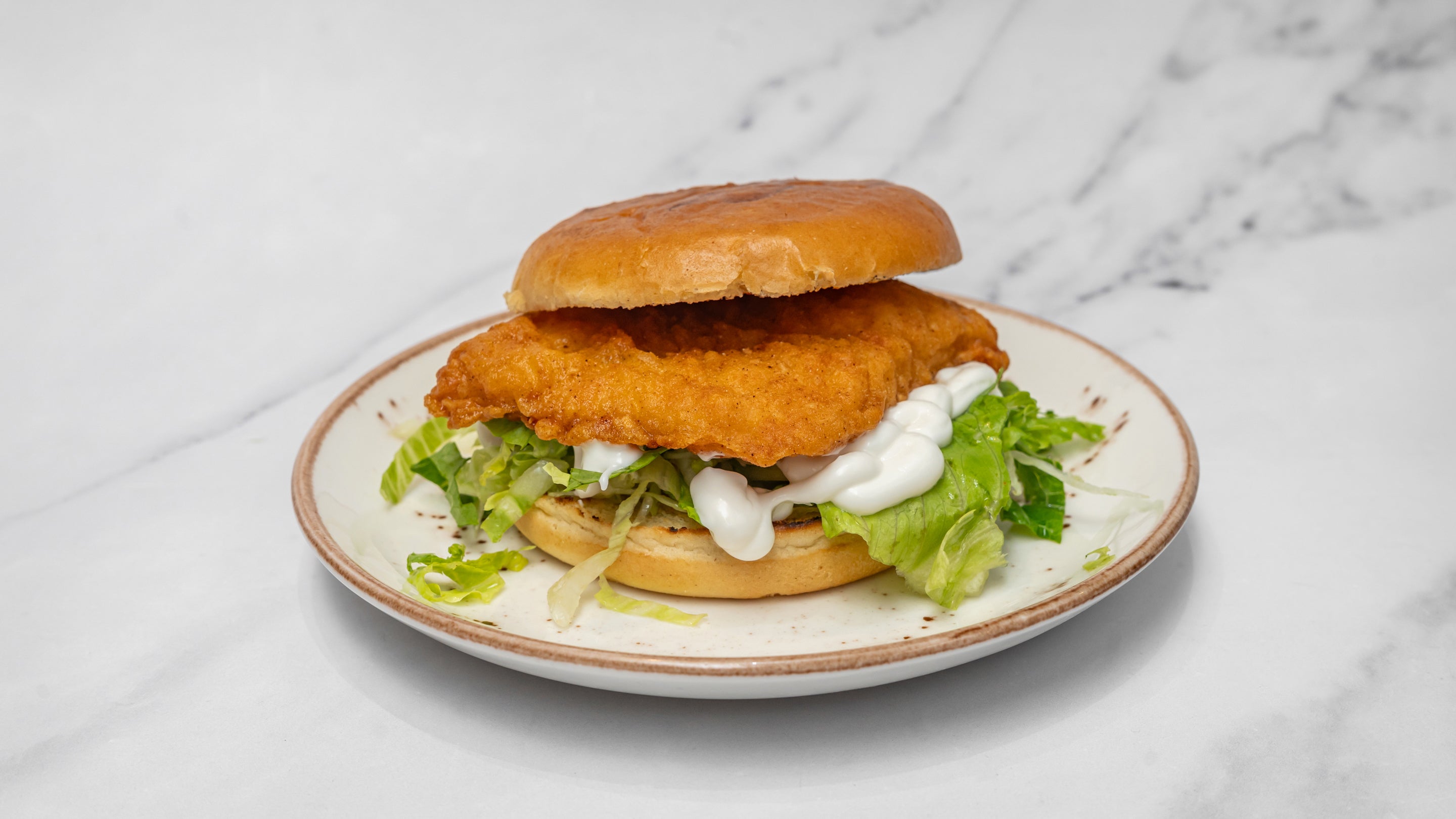 Chicken Burger and Chips