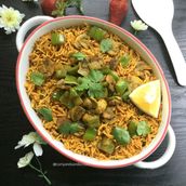 Mushroom Tikka Biriyani