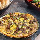 Egg With Kebab Arouq