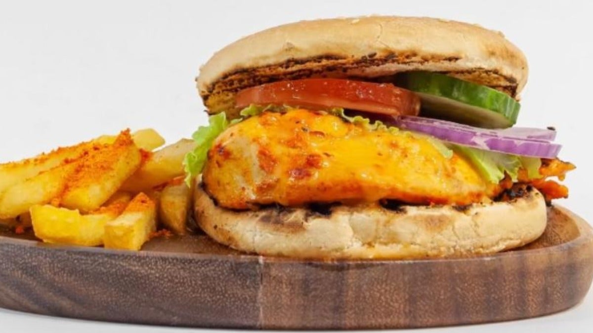 Flame Grilled Peri Peri Fillet Burger