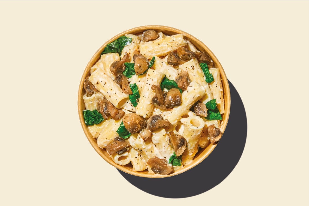 Creamy Mushroom Rigatoni (V)