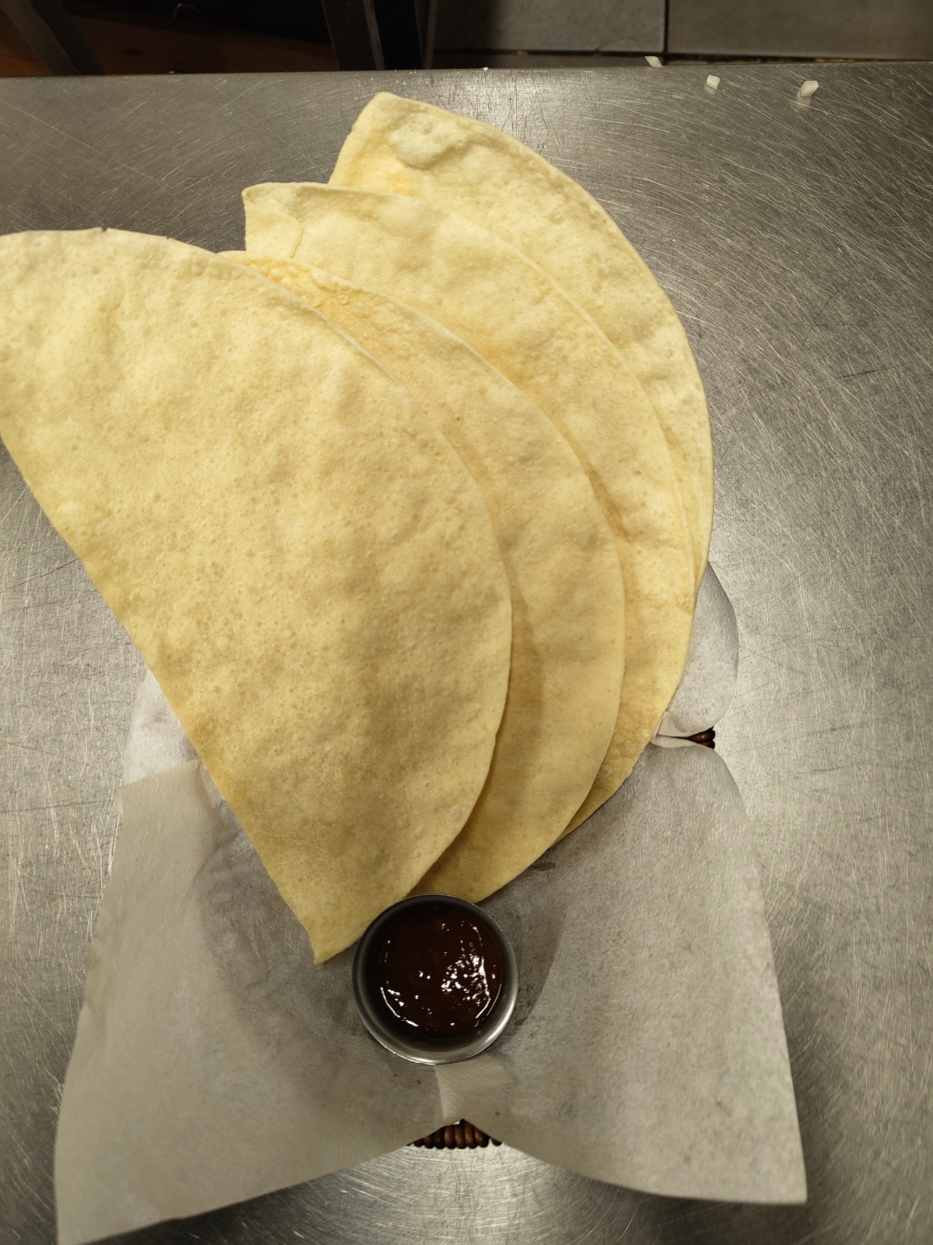 Plain Popadum with Mango Chutney