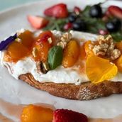 Peach Sourdough Toast