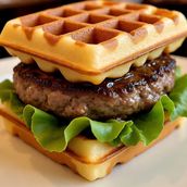 Waffle Cheese Burger