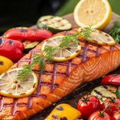 Salmon BBQ Grilet (Riba)