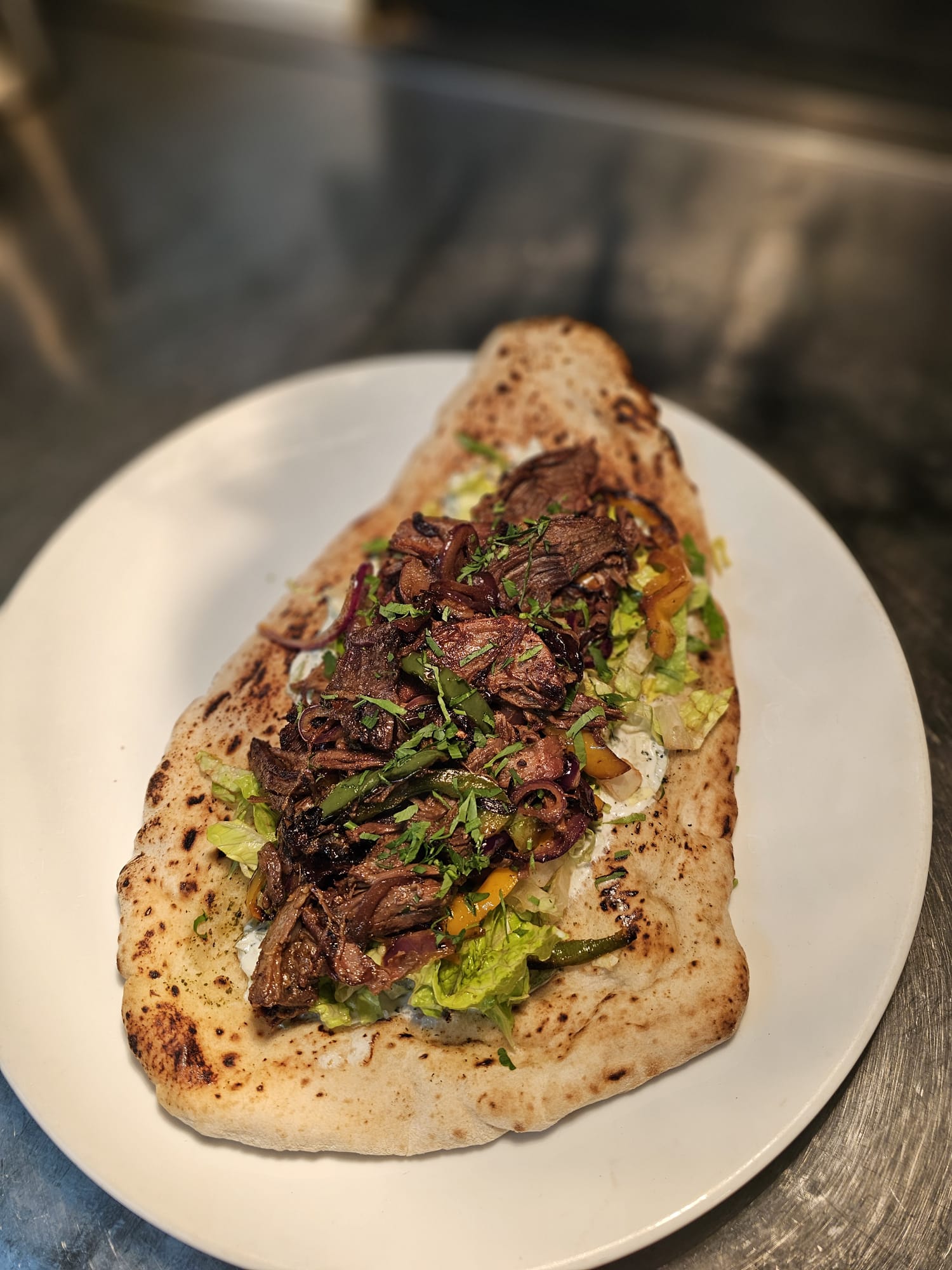 Spiced lamb gyros