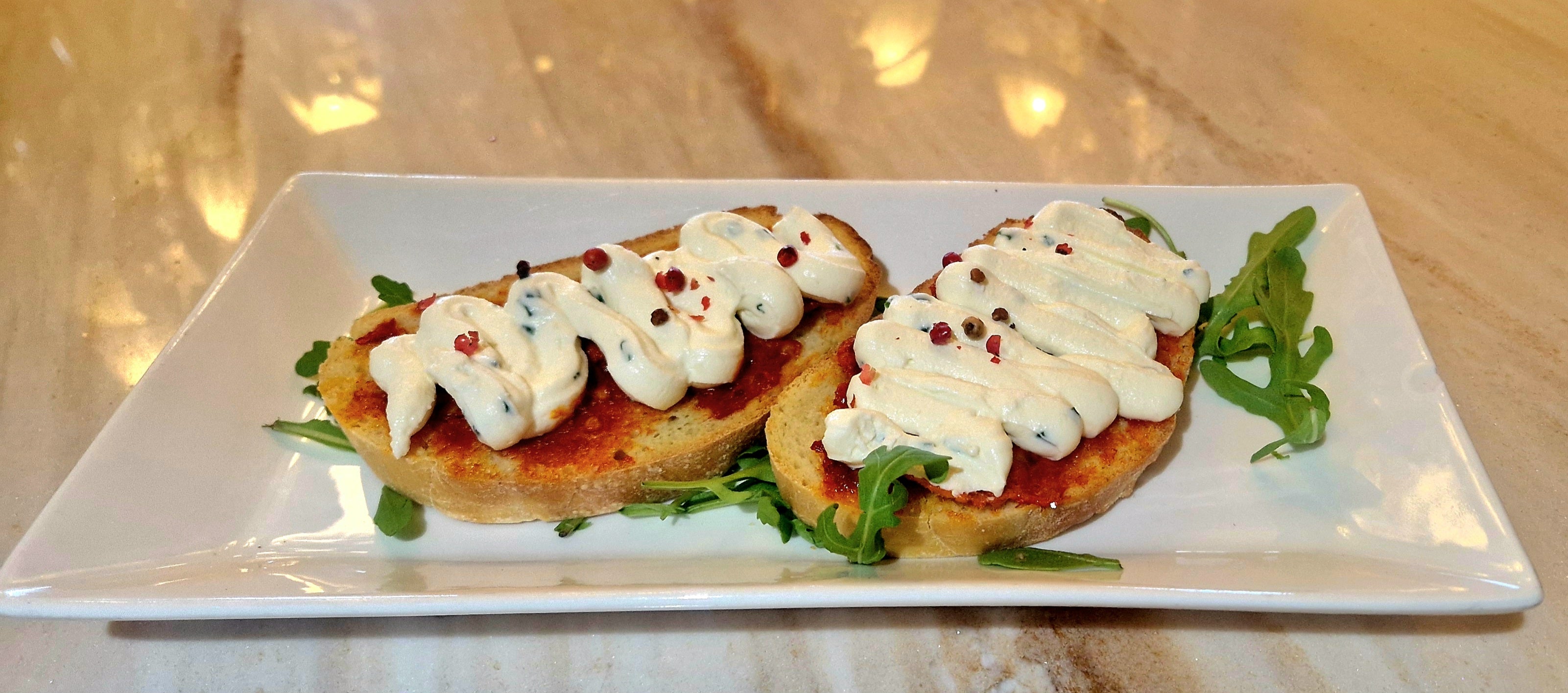 Nduja and Ricotta Bruschetta