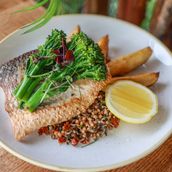 Fish Fillet with Wild Rice and Freekeh