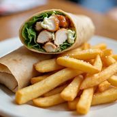 Chicken shawarma wrap
