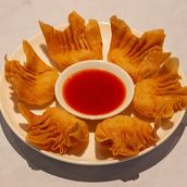 Crispy Wontons (Seafood, Egg, Nuts, Gluten)