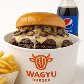 Mushroom with Cheese Burger Meal