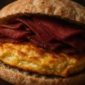 Sandwich Omelette With Pastrami