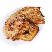 Half Afghani Pulao Chicken