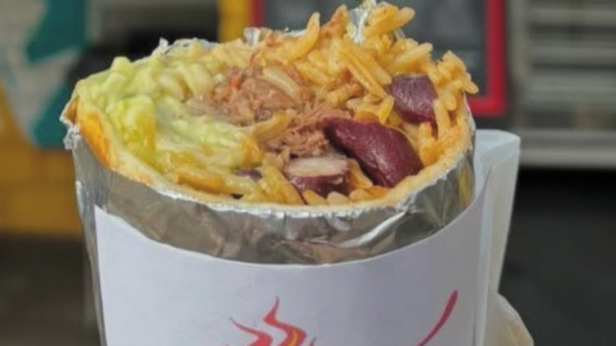 Chicken Burrito, Chips, and Coca-Cola