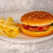 BUTTERFLY PRAWNS BURGER
