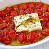 Feta Cheese And Tomato Plate